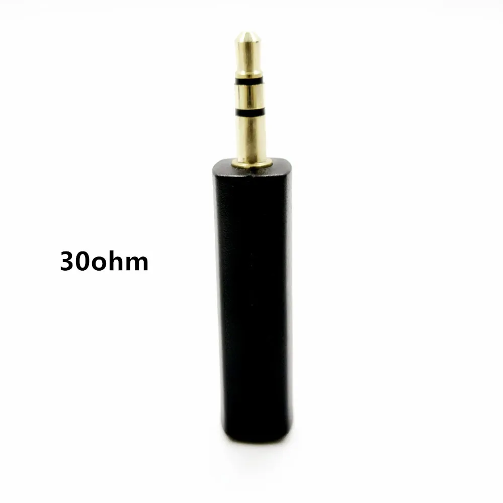 30 ohm FENGRU наушники импедансный разъем провода 30/80/120 Ом Шум шумоподавления адаптер 3,5 мм разъем для разъем Hi-Fi для музыкального плеера - Цвет: 30 ohm
