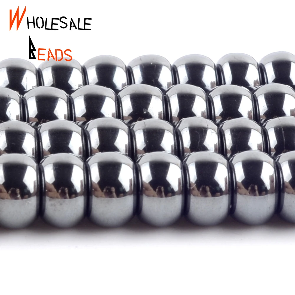 

Круглые бусины из гематита, 8 мм, 15 дюймов