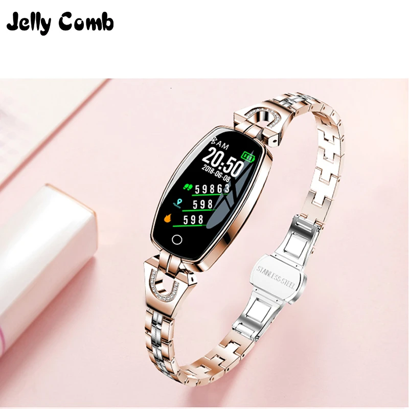 Jelly Comb H8 Фитнес Смарт-Браслет Водонепроницаемый мониторинг сердечного ритма Смарт-браслеты для iOS Android умный браслет для женщин подарок