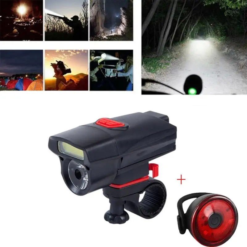 

Велосипедный фонарь для горного велосипеда, яркая лампа COB, яркая вспышка, велосипедный фонарь, аккумулятор, фонасветильник и задний фонарь ...