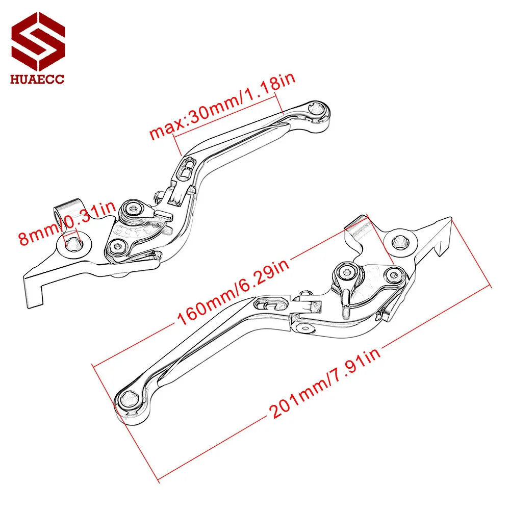 

Motorcycle CNC Fold Extendable Clutch Brake Levers for Yamaha Tmax 530 T max T-max530 2012-2018 Tmax 500 2008-2011