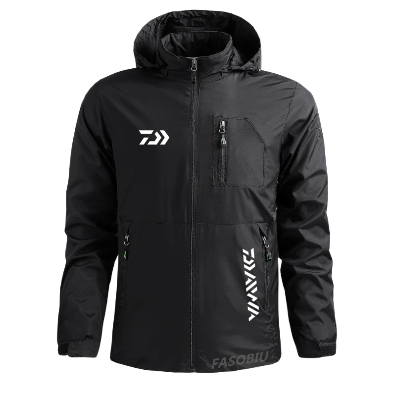 

2021 Men's Hoodie Waterproof Auti-UV Sunscreen Fishing Clothing Daiwa Quick Dry Breathable Hiking Camping Sport Fishing Jacket