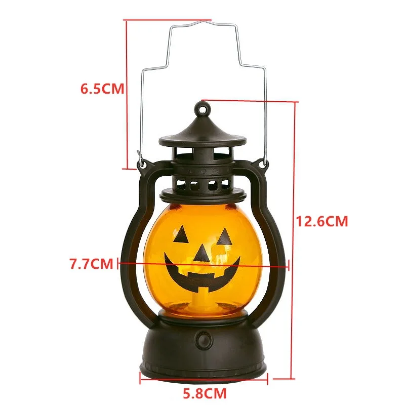 LED Halloween Pumpkin Lantern Decor Props Creative Holiday Bar Party Light Oil Lamp | Дом и сад