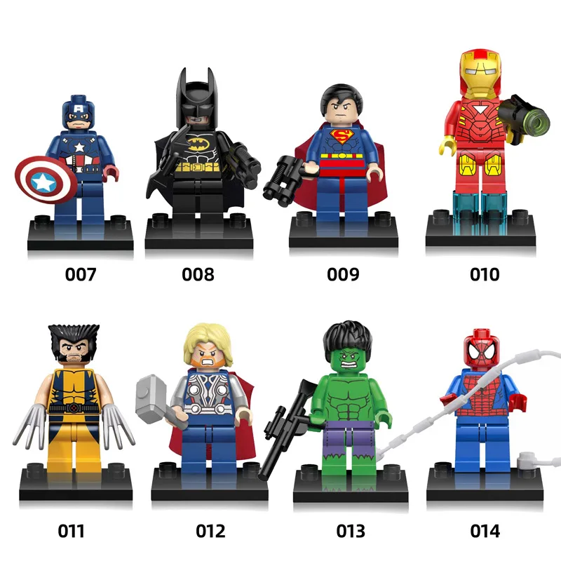 

45mm Minifigures Building Blocks 45mm 8~13 Years Blocks for 1 Year Boy Gift for Childrens Kid Toys Figure Dolls Super Heroes