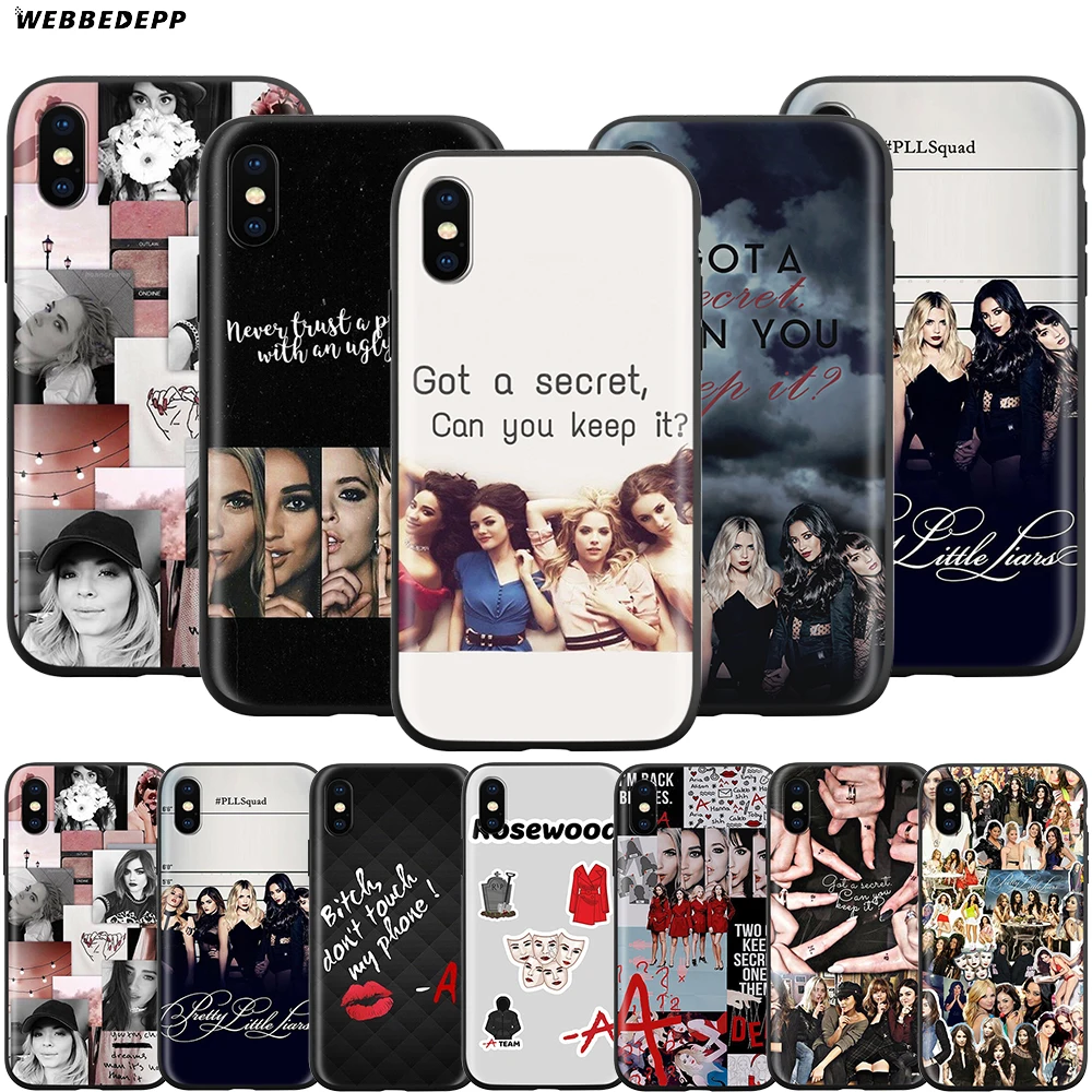 Webbedepp надписью Pretty Little Liars и PLL чехол для Apple iPhone 12 11 Pro XS Max XR X 8 7 6 6S Plus 5 5S SE|Бамперы| |