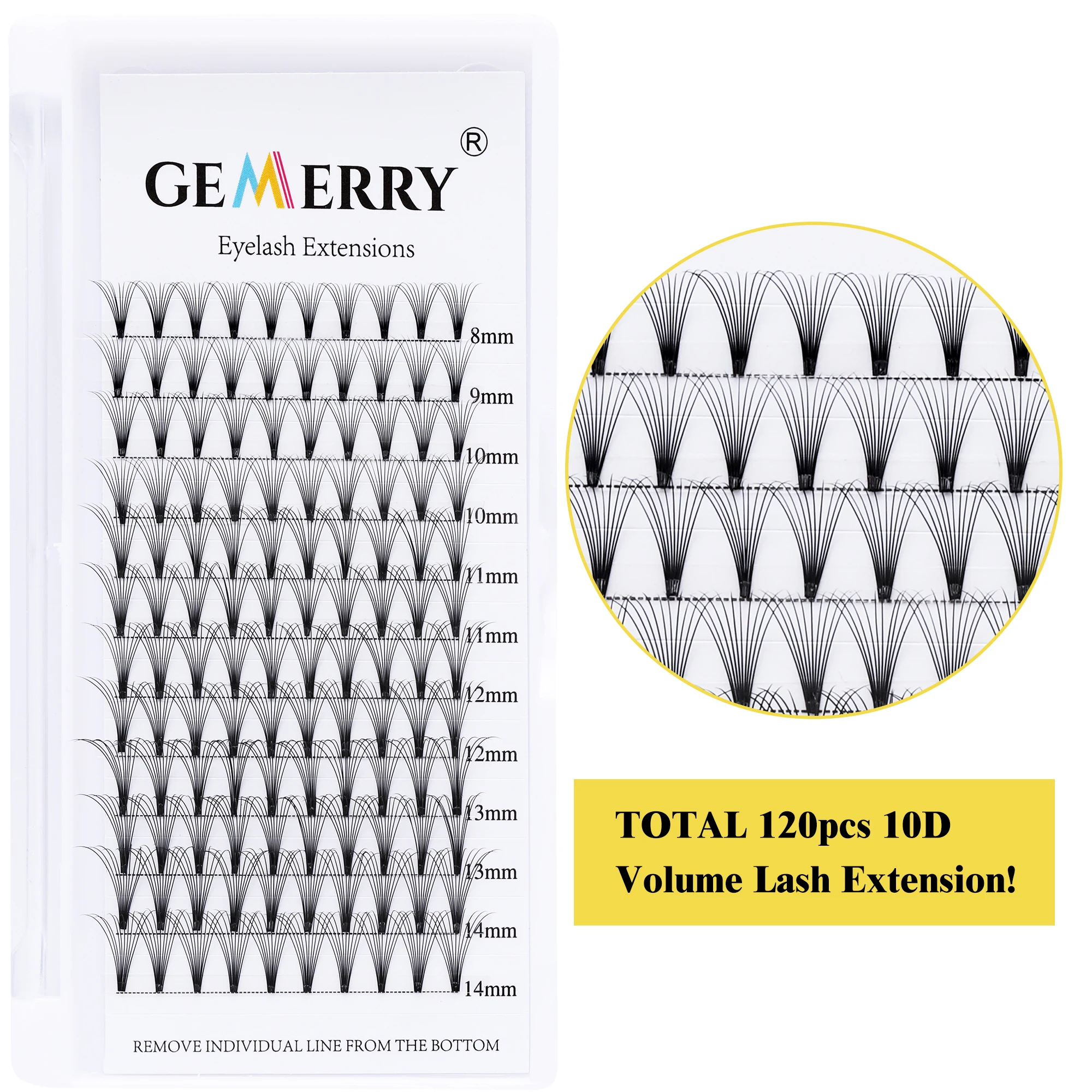 5 шт. Новое поступление Удлиненные ресницы для наращивания смешанные 8-14 русские