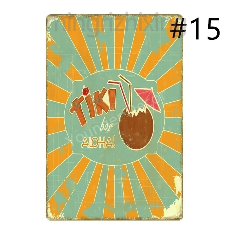 Добро пожаловать в Гавайскую вечеринку украшения Алоха тики постер на стену