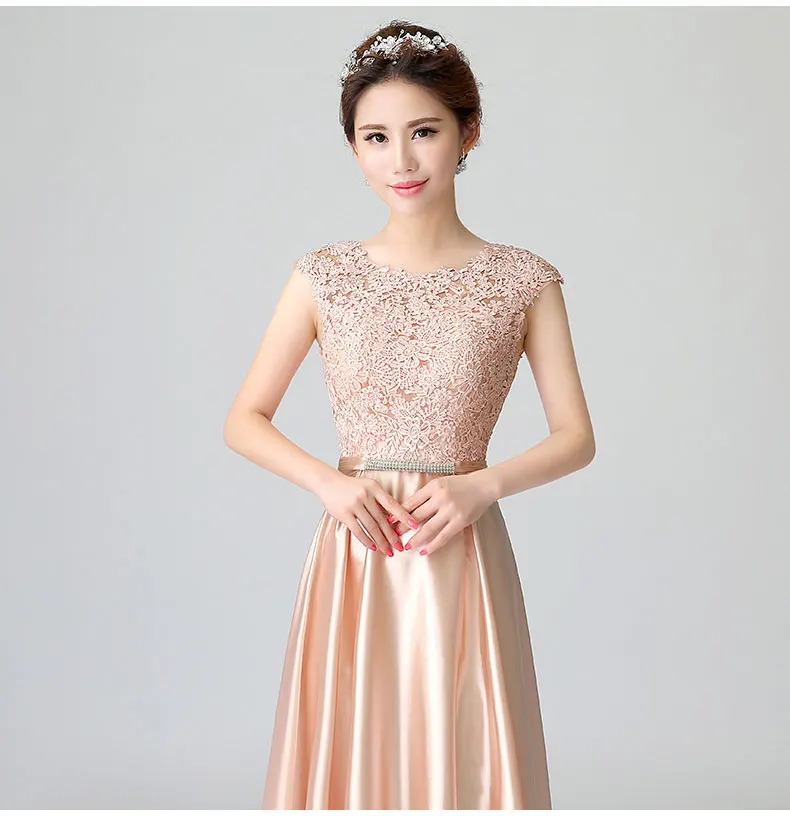 

Women modern cheongsam dress Lace Full Length Qipao Long Elegant Lady Wedding Bridesmaid Dress Sexy Flower Cheongsam 2019