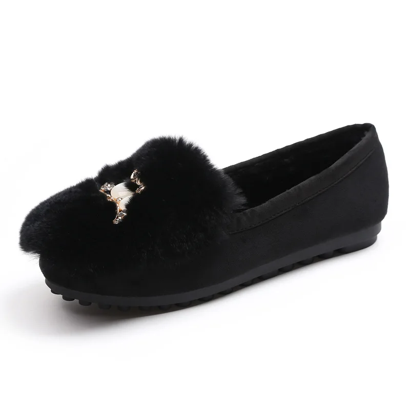 Fujin/мягкая обувь без шнуровки Женские лоферы на плоской подошве высокого