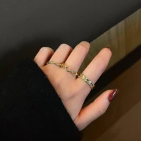 arlie 2021 new gothic style 3 pieces opening rings for women fashion jewelry european and american wedding party sexy ring gifts