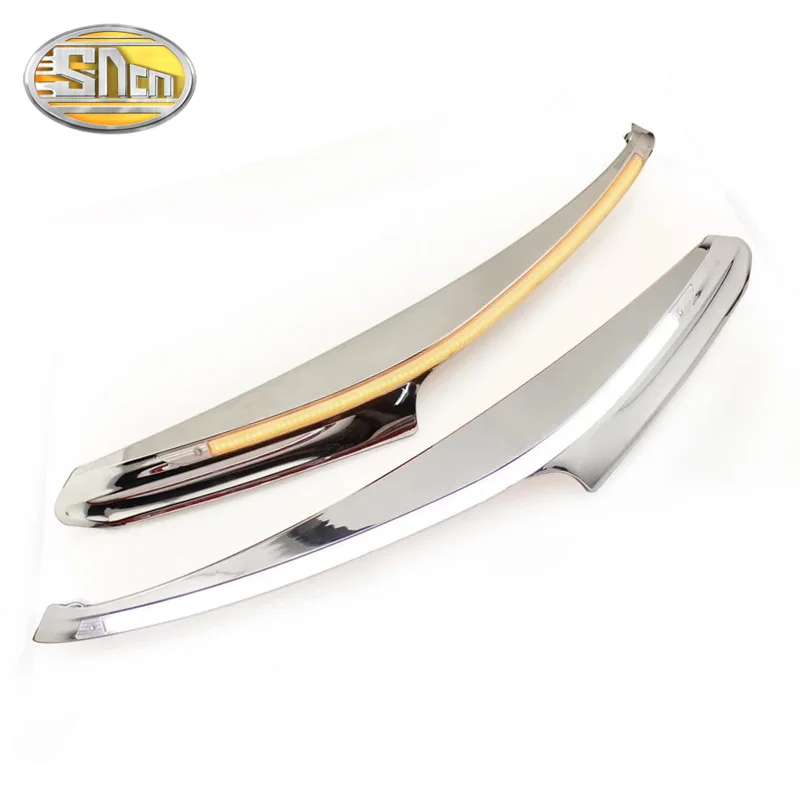 2 шт. автомобилей головной светильник бровей украшения желтый указатель поворота