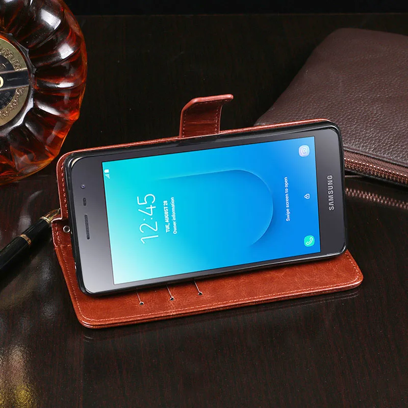 Для samsung J2 Core чехол Бизнес Стиль Флип Бумажник кожаный Fundas для Galaxy телефона сумка