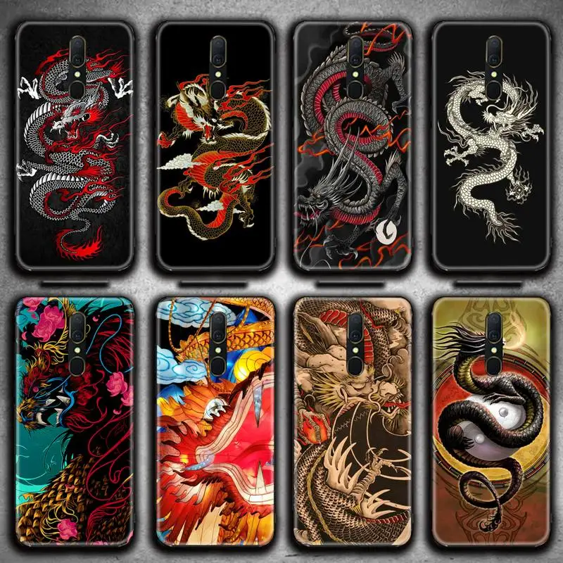 Креативный дизайн украшен китайским драконом чехол для телефона Oppo A5 A9 2020 Reno2 z
