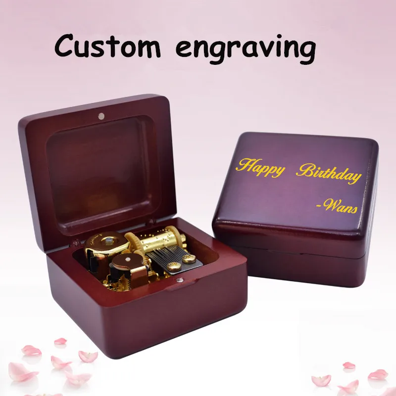 Изготовленная на заказ деревянная музыкальная шкатулка оптом розница бутик