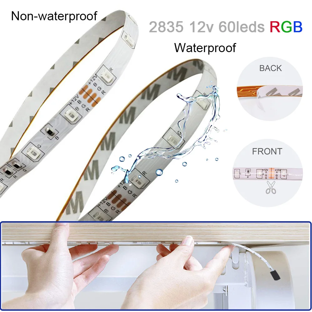 Светодиодные полосы света 10 м 300 светодиодный s SMD 5050 RGB световые полосы нет водонепроницаемый свет с 44 клавишами ИК-пульт дистанционного управления и 12 В 5A мощность