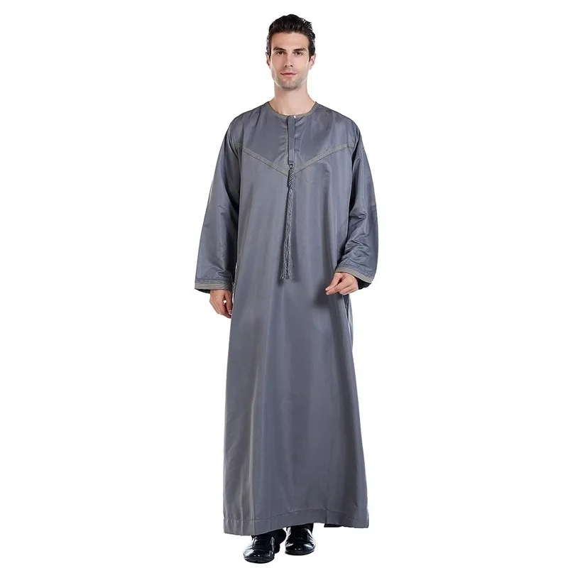 Men Islamic Arab Muslim robe Men's Middle Ethnic Style Embroidered Fashion Dresses And Long Topcoats Man Dress Robe | Тематическая