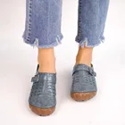 Женские модные повседневные кожаные сандалии с перфорацией; Тапочки на танкетке; zapatos de mujer; # s