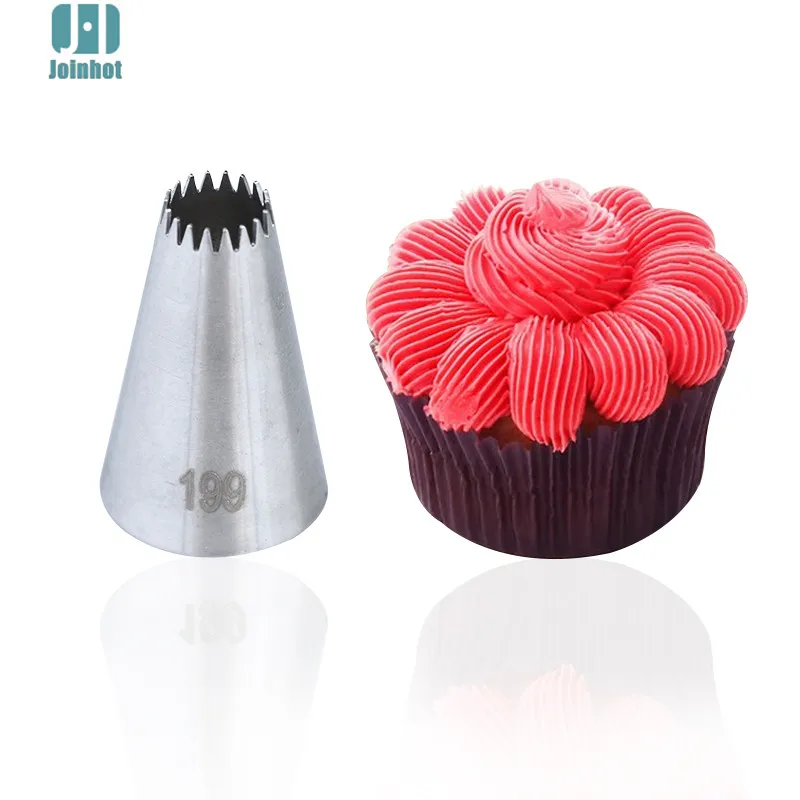 

#199 1 шт. Набор кондитерских насадок для глазирования, кондитерские изделия для печенья, украшение для крема, капкейка, насадка для пирожных д...
