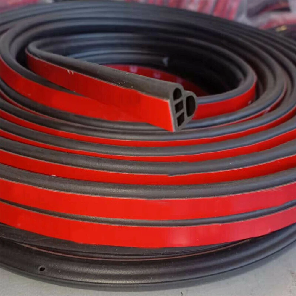

Universal Sealing Strip Accessories Auto Black Edge Front EPDM Rubber L-Shaped