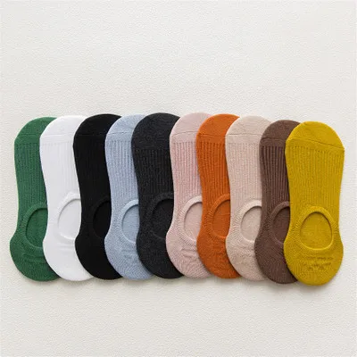 Женские носки летние тонкие хлопковые гетры в японском стиле низкие скрытые