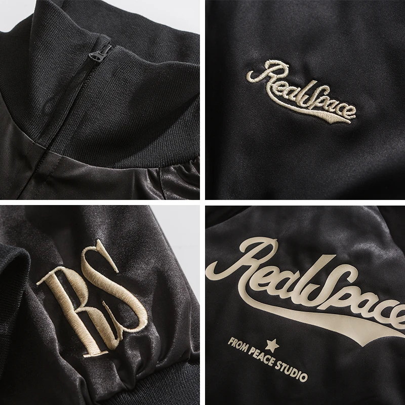 

KB 2021 Print Stand Collar Baseball Jackets Streetwear Hip Hop Print Coats Mens Fashion Harajuku Tops Outwear Go Viral