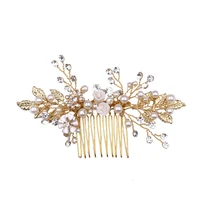 wedding headdress leaf hair comb bridal hair accessories insert comb wedding dress accessories bridal jewelry