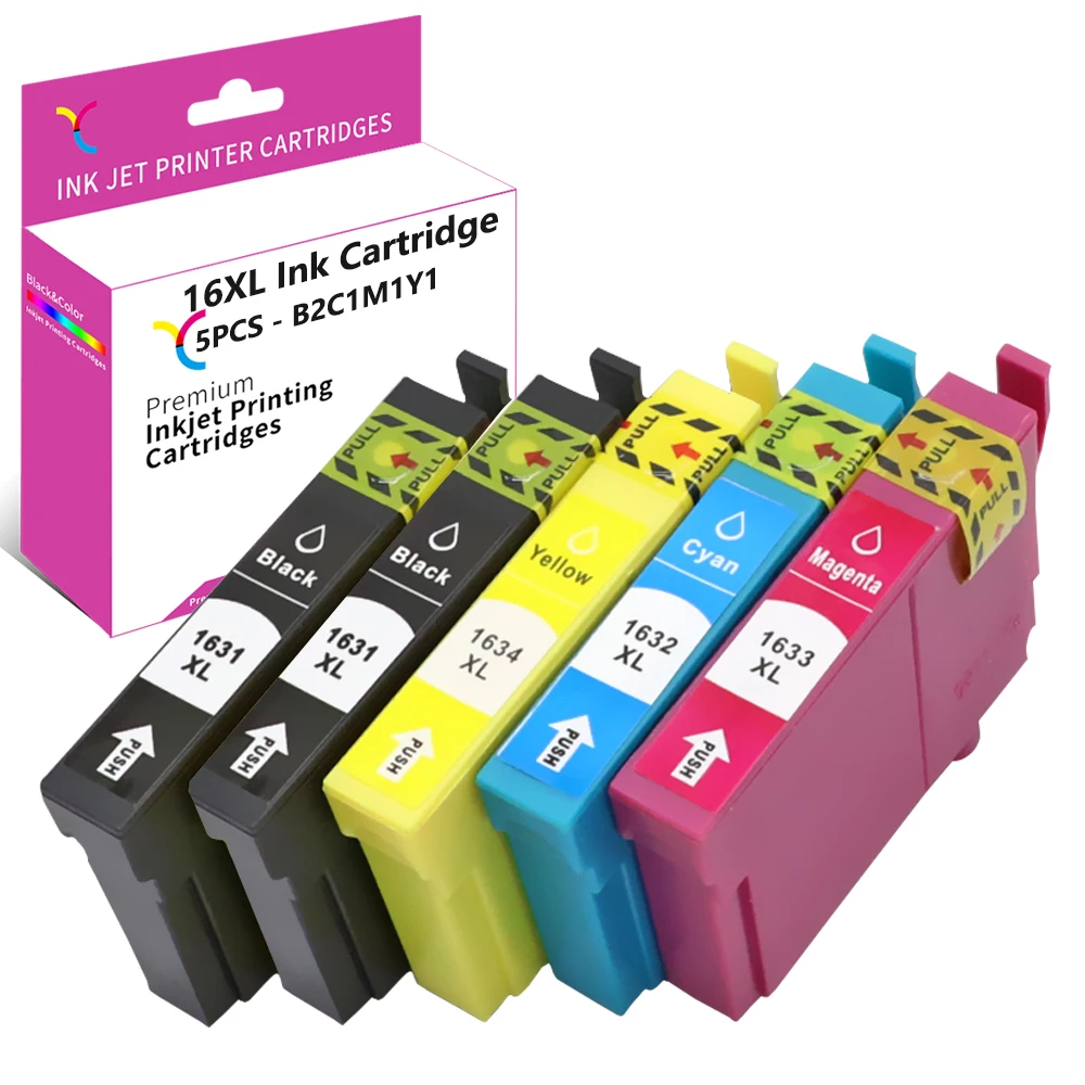 Чернильные картриджи YC 16XL совместимые с Epson 16 Ink для WF2750 WF2760 WF2660 WF2650 WF2630 |