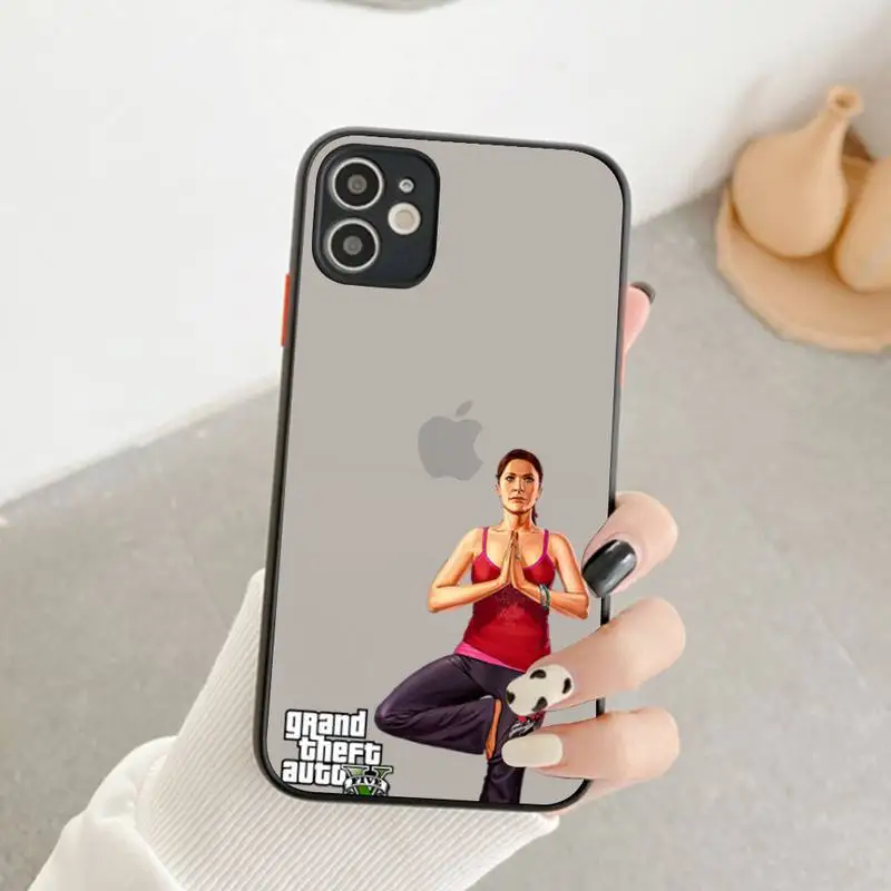 FHNBLJ Rockstar gta 5 Grand чехол для телефона iPhone X XR XS 7 8 Plus 11 12 13 pro MAX 13mini прозрачный матовый