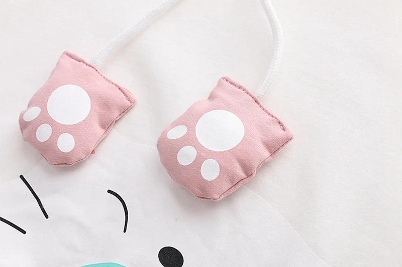 Японский каваи аниме подростковые девушки толстовки Harajuku милое изображение кота пуловеры милые печатные черные розовые женские толстовки с ушками