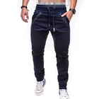 Осенние модные мужские спортивные брюки на молнии с карманами уличные спортивные трендовые повседневные мужские однотонные теплые брюки для бега 2021
