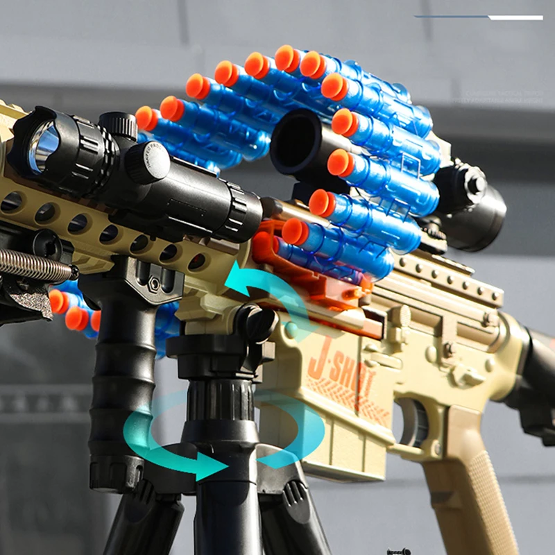 2021 Электрический Blaster взрыв мягкой пулей пистолет M416 M249 детский игрушечный для