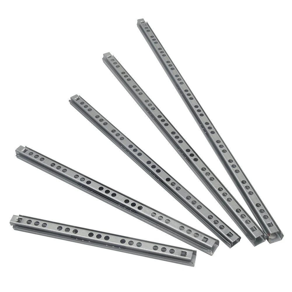 Микро направляющая для выдвижных ящиков с шариковыми направляющими две секции 17