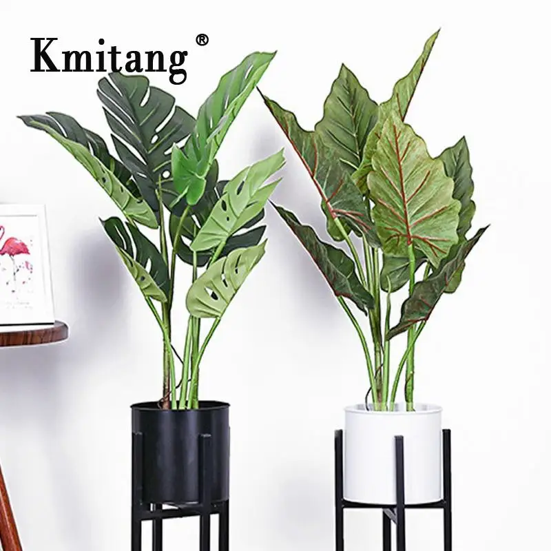70 см тропические Monstera большие искусственные растения бонсай пластиковое дерево