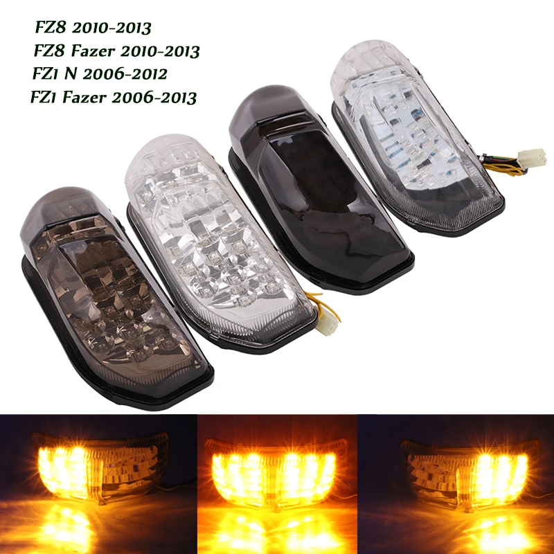 

LED Tail Light Brake Turn Signal Indicator Rear Lamps for Yamaha FZ1 N 2006-2012 FZ1 Fazer 2006-2013 FZ8 FZ8 Fazer 2010-2013