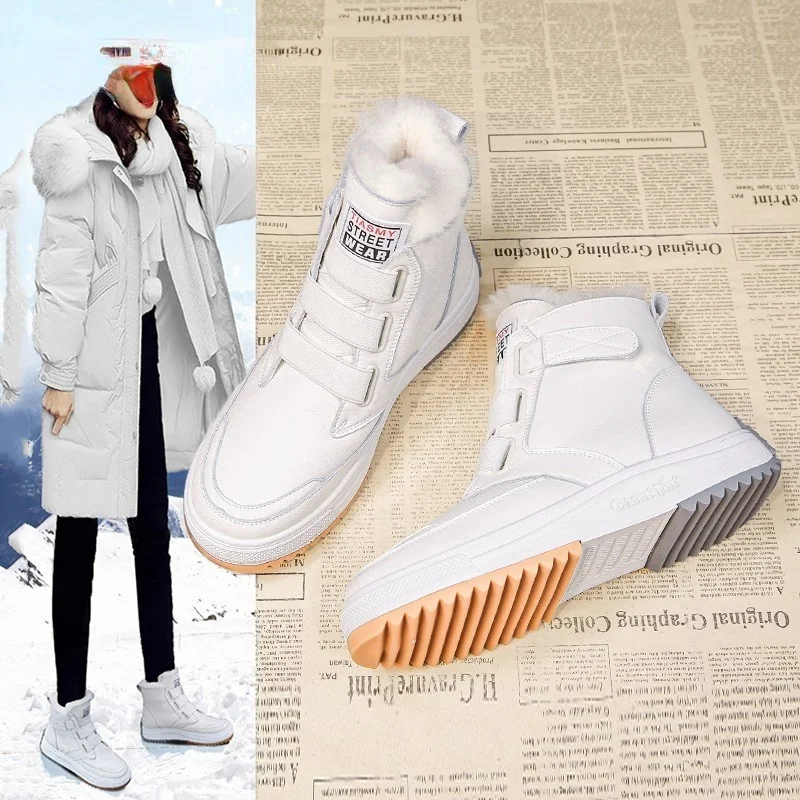 

Platform sneakers for Women 2020 New Winter Shoes for women White sneakers for students casual shoes plush warm winter shoes