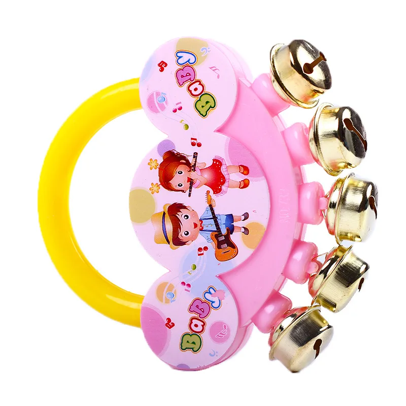 

Uaincube Baby Rattles toy Intelligence Grasping Gums Plastic Hand Bell Rattle Funny Educational Mobiles Toys For Kids/Baby