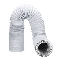aluminum foil duct 1 5 6m hose pipes fittings kitchen flexible exhaust inline fan vent hoses ventilation air vent tupe part