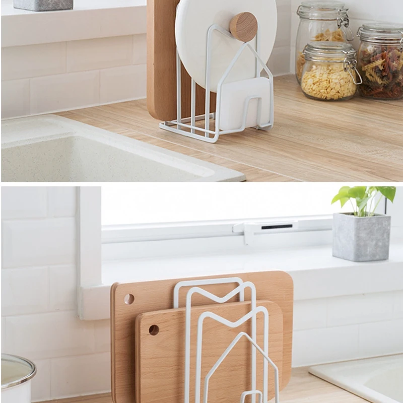 

Kitchen Pantry Organizer Rack for Dinnerware, Bakeware, Cookware, Cutting Boards, Pan Lids