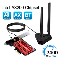 3000mbps wifi6 dual band intel ax200 pcie wireless wifi adapter 2 4g5ghz 802 11acax bluetooth 5 1 ax200ngw card for pc windows