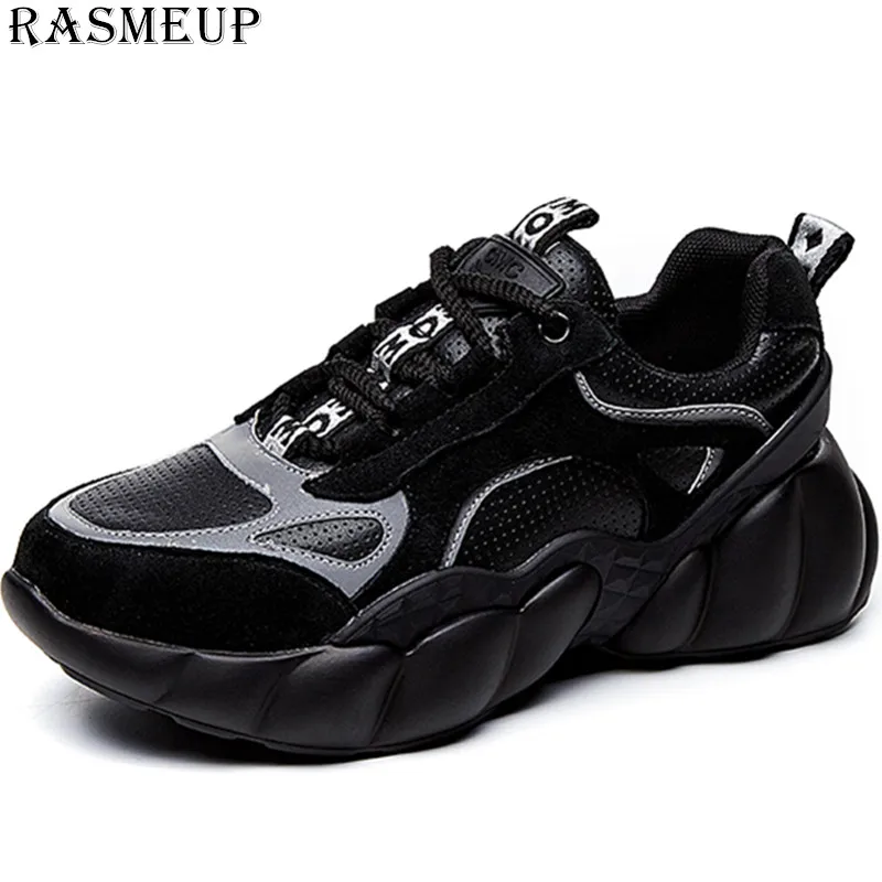 RASMEUP 2019 New Style Women's Chunky Street Sneakers Trainers Women Platform Shoes Lady Footwear | Обувь