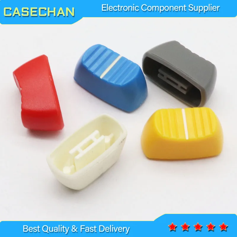 

36pcs 4mm Slide Potentiometer Fader Knob Cap / Mixer Console Adjuster Switch Cap Push Button 23*11.5*11mm