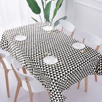 fashion pattern table cloth cotton linen tablecloth hotel picnic rectangular table cover home dining tea table modern decoration