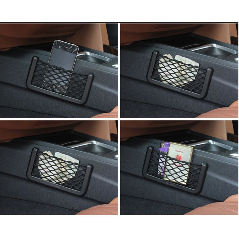 

Universal Car Storage Bag Elastic Flexible Mesh Back Cargo Truck Storage Organizer Net SUV Interior Accessories Pocket