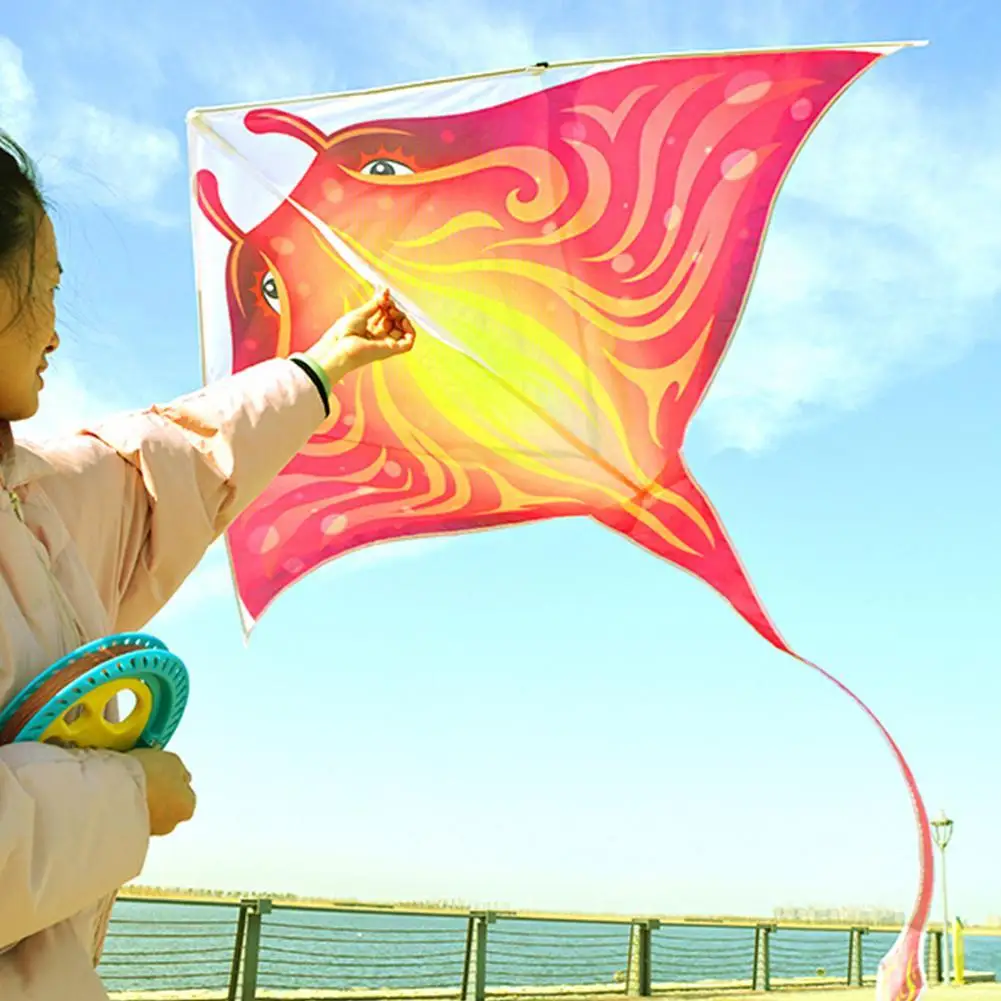 

Soft Kite Nylon Fabric Kite Line Animated Kites Fishing Inflatable Kite Outdoor Toy Fly Parafoil Fish