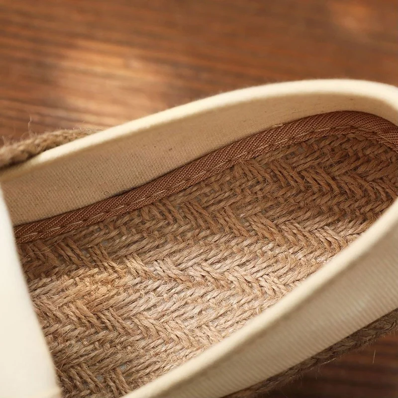 Лоферы женские холщовые ручной работы повседневные кроссовки без шнуровки с