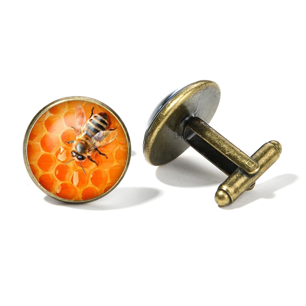 Запонки в виде сот для мужчин и женщин модные шестигранные геометрические