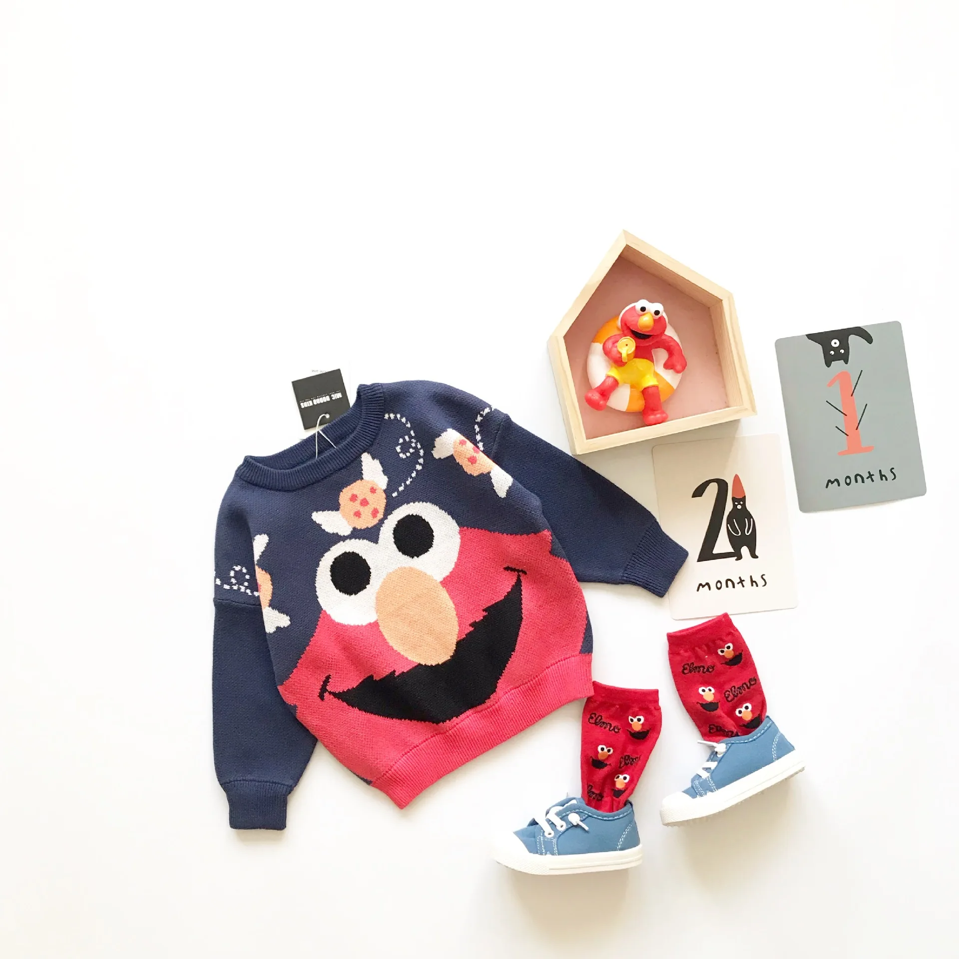 Tonytaobaby/новая осенне зимняя одежда для мальчиков и девочек Детские свитера Милый