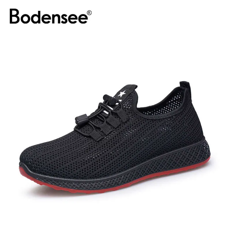2019 модная мужская обувь повседневная ткацкая сетка дышащая легкая Мягкая Черная