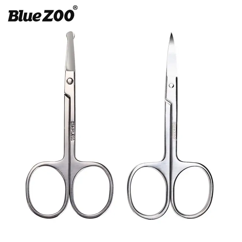 Профессиональная Серебристая ножница для усов из нержавеющей стали триммер