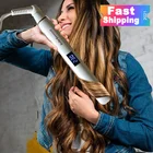 Новый профессиональный выпрямитель для волос 3-в-1, расческа для завивки волос, щетка для выпрямления, щипцы для завивки волос, Плоские щипцы для завивки волос